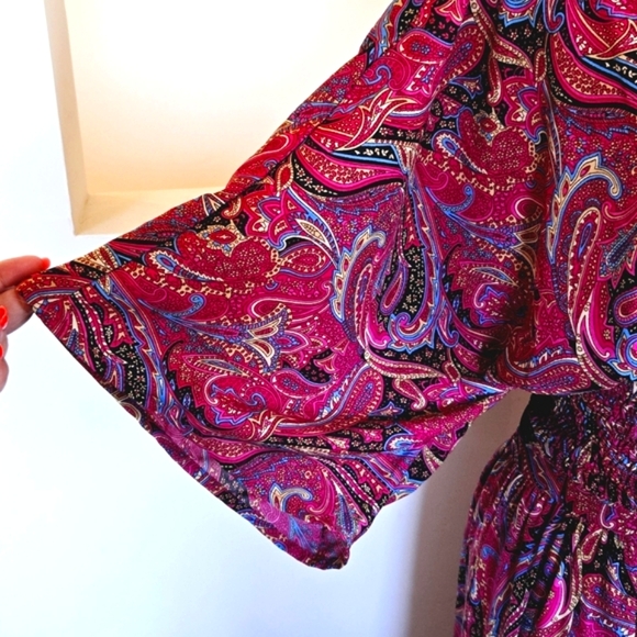 🏷️Anthropologie BOEMO Paisley MEDIUM 2 PC SKIRT TOP SET - Picture 4 of 12